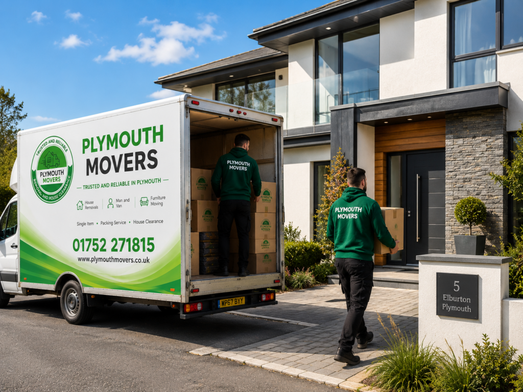 Plymouth Movers in action on sunny day Elburton